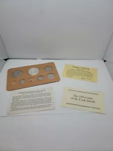 1978 COOK ISLANDS 8 COIN PROOF SET INCLUDES 1 SILVER 5 DOLLARS/NICE SET - Picture 1 of 5