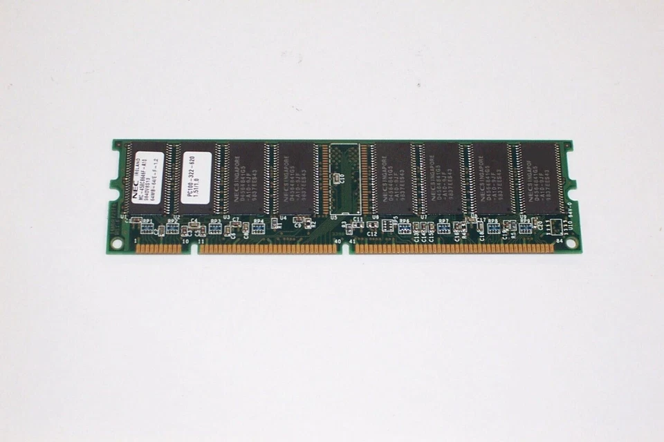 NEC MC-458CB646F-A10 64MB PC100 168PIN DIMM MEMORY  - Image 1 of 1