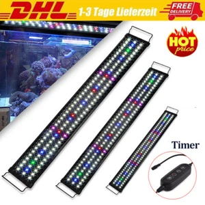 30-115cm LED Akwarium z lampą timera Ryby słodkowodne Pełne spektrum RGB 6-25W - Zdjęcie 1 z 17