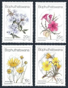 SA-Bophuthatswana 192-195, 196, MNH. Michel 186-189, Bl.2. Wildflowers, 1987. - Picture 1 of 2