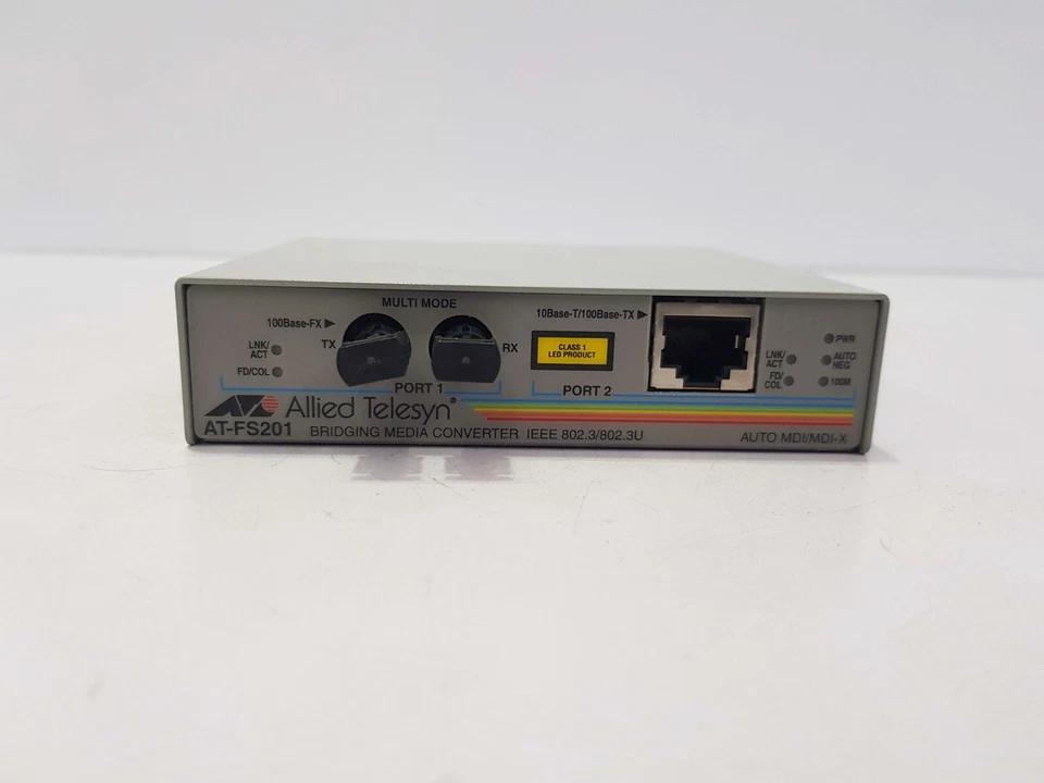 ALLIED TELESIS AT-FS201 BRIDGING MEDIA CONVERTER REV.A - Image 1 of 4