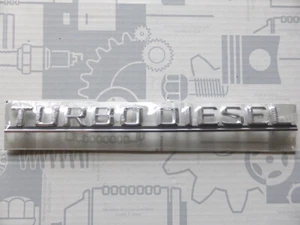 Genuine Mercedes type designation / boot badge for W126 "TURBODIESEL" NOS! - Picture 1 of 1