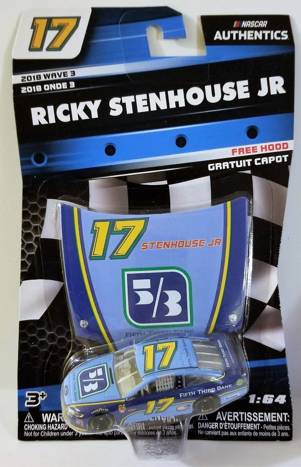 Ricky Stenhouse Jr #17 Wave 3 Fifth Third Bank Ford 2018 NASCAR Authentics 1 64