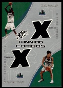 Kevin Garnett/Wally Szczerbiak 2002-03 SPx Winning Combos Relic Timberwolves