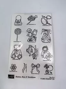 Stampin' Up! "Knöpfe, Schleifen & Twinkletoes" 13er Set Ballettschuhe Teeservice NEU - Bild 1 von 6