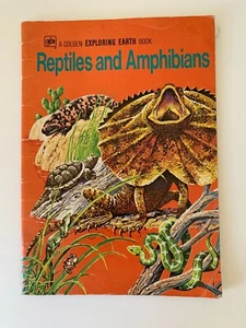 Golden Book Exploring Earth Reptiles Amphibians (PB 1974) Vintage Book - Picture 1 of 16