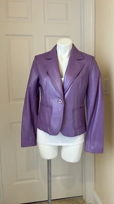 chaqueta blazer cuero alfani Foto 1 de 4