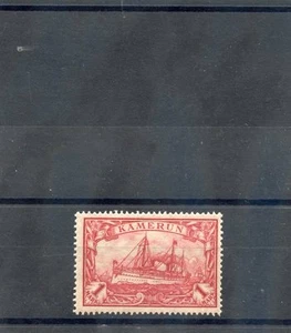 CAMERUN Sc 24 (MI 24IIA) * F-VF LH 1919 1MK KARMINROT 26:17 KRIEGSDRUCK 250 $ - Bild 1 von 1
