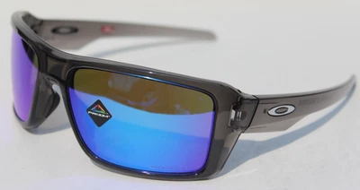 OAKLEY Double Edge POLARIZED Sunglasses Grey Smoke/Prizm Sapphire OO9380-06 NEW - Image 1 of 4