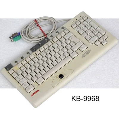 Rack Minitastatur Keyboard With Trackball Compaq Qwertz KB-9968 German 81 - Image 1 of 4