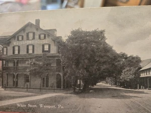 Vintage PA Postkarte Weisssport House Carbon County  - Bild 1 von 2