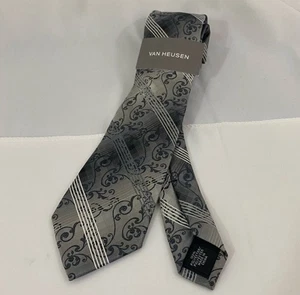 Van Heusen Herren Krawatte grau - Bild 1 von 4