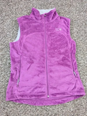 Chaleco Mountain Hardwear Para Mujer Medio Púrpura Vellón Cremallera Completa Suave Exterior Senderismo Foto 1 de 4