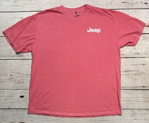 JEEP Comfort Colors Duck Duck T-Shirt Pink Sz 2XL - Picture 1 of 8