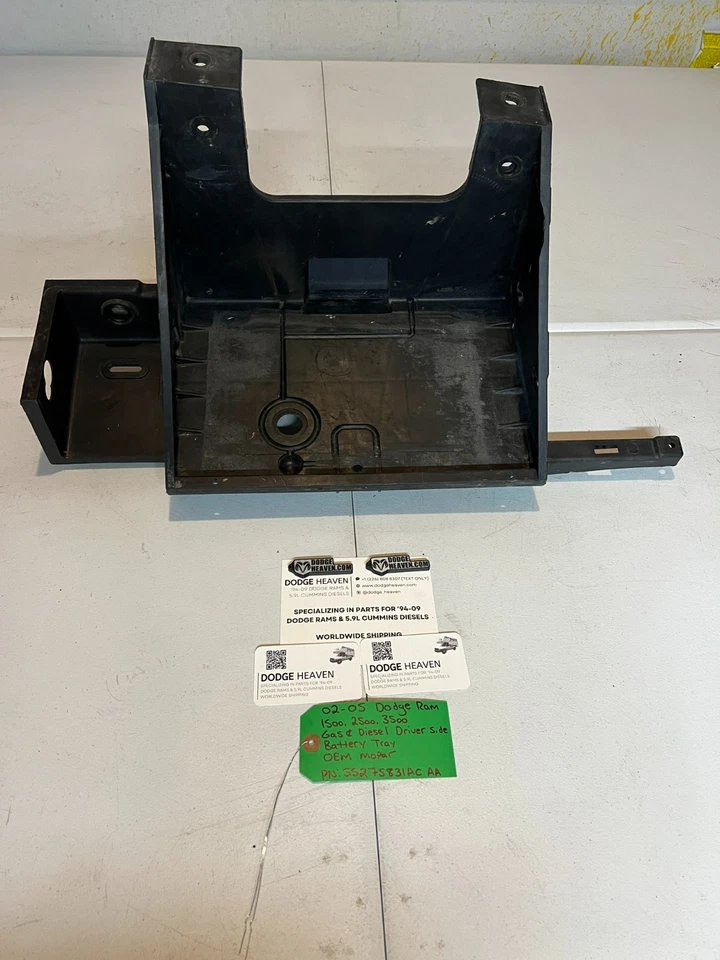 Bandeja de batería del lado del conductor 55275831 OEM 2002-2005 Dodge Ram 1500-3500 gasolina y diésel Foto 1 de 4