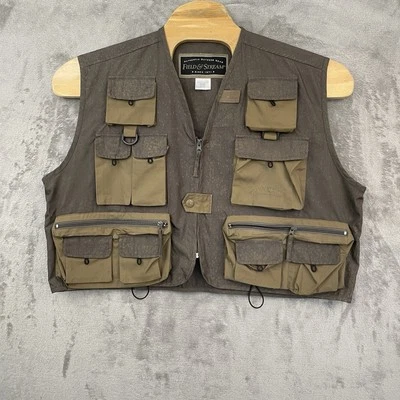 Field & Stream Utility Vest Mens 2XL Fishing Pockets Hike Cargo Green Fly Fishin - Image 1 of 4