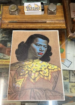 Reproducción Chinese Girl ’ de Tretchikoff Sobre Lienzo 210mm X 300mm Foto 1 de 4