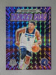 Anthony Edwards 2024-25 Mosaic Thunder Road Purple Fluorescent #080/175 - Bild 1 von 2