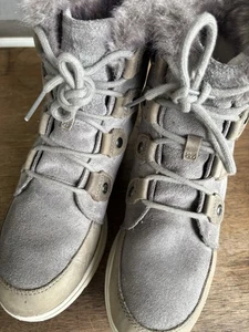 Sorel Explorer Joan Boots Women’s Size 8.5 Waterproof Fur Lined NL3039-052 Gray - Picture 1 of 13