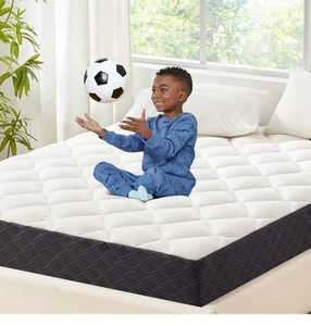 Twin Mattress 5 Inch Gel Memory Foam Breathable Pressure Relief Pillowtop New - Picture 1 of 8