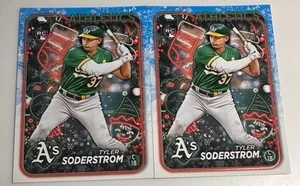 Tyler Soderstrom Lot of 2 Rookie Cards Holiday Variation  - Picture 1 of 1
