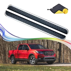 Fit Honda Ridgeline 2017-2026 Running Boards Side Step Pedals Nerf Bar W/Bracket - Picture 1 of 12