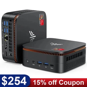 KAMRUI E3B 4K MINI PC AMD Ryzen 7 5825U 16GB DDR4 512GB SSD Win11 Pro WIFI6 BT - Picture 1 of 10