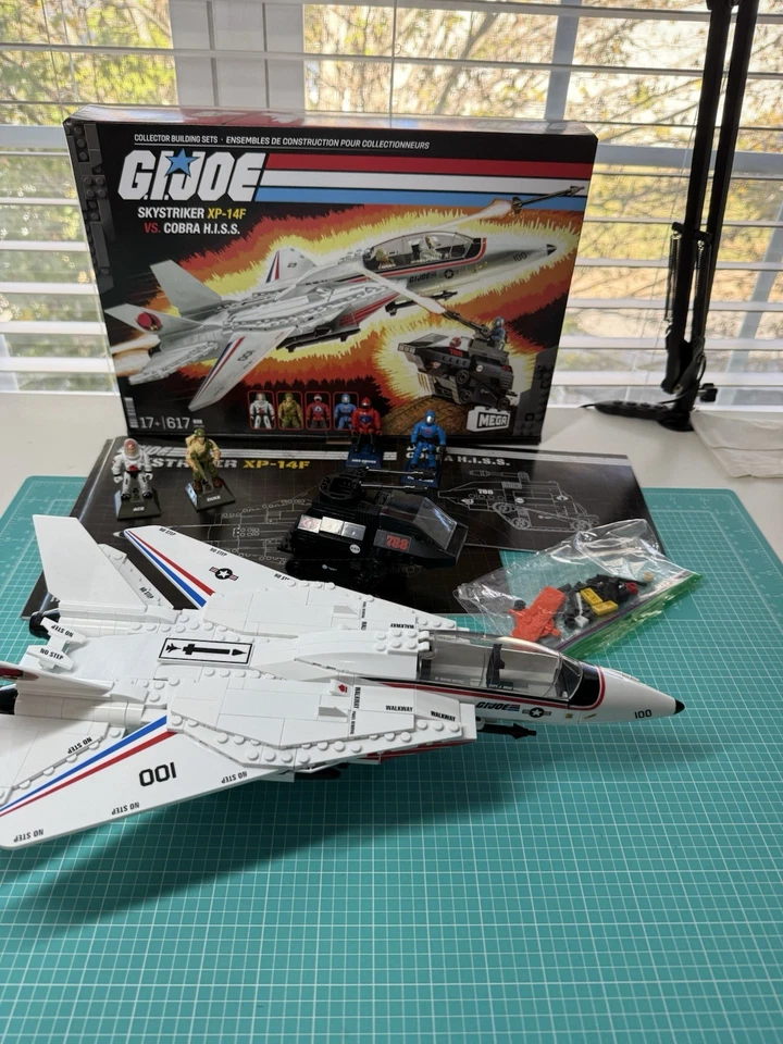 Mega Construx GI Joe SKYSTRIKER XP-14F VS. COBRA HISS TANK Complete w/ Box 2025 - Image 1 of 4