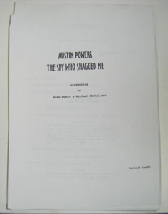 Austin Powers The Spy Who Shagged Me Script Screenplay By Mike Myers, Michael Mc - Picture 1 of 2