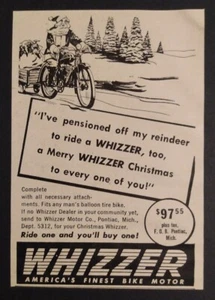 1947 Whizzer Bike Motor Advertisement Pontiac, Michigan - Picture 1 of 1