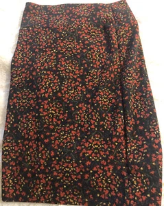 LuLaRoe Cassie pencil skirt womens small New/tags Comfort Stretch Orange Floral - Picture 1 of 3