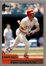 2000 Topps Baseball Card Tom Goodwin Texas Rangers #183