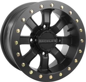 RACELINE 2015 Ranger 900-6 Crew MAMBA BLACKOUT 4X156 BEADLOCK 14X7 4+3 A71B-4705 - Picture 1 of 2