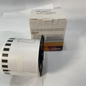 Betckey Shipping Labels DK-2205 2.4" x 100 ft White For Brother - Picture 1 of 5