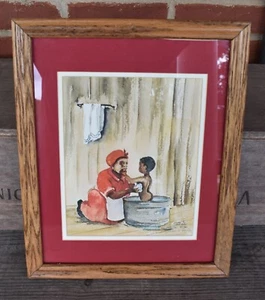ARTISTA DEL SUR JUANITA COURTNEY Impresión en Acuarela / FIRMADO Y FIRMADO A MANO / - Imagen 1 de 12