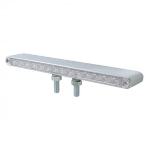 14 LED Double Face Chrome Auxiliary Light Bar - Amber LED/Clear Lens - Picture 1 of 1