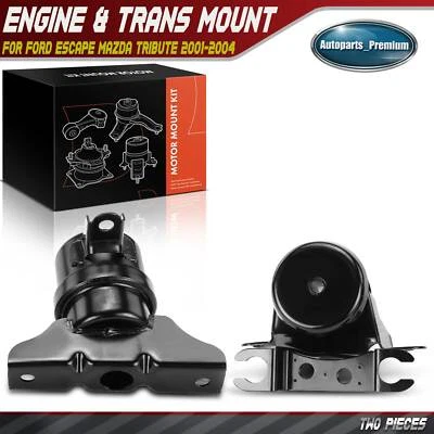 2x Engine Motor Mount & Transmission Mount for Ford Escape Mazda Tribute 01-04 - Image 1 of 4