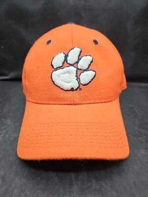 Clemson Tigers Baseball Hat Cap Mens 7  Orange NCAA Wool Acrylic  Paw Logo - Image 1 of 4