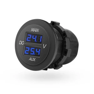 DC VoltMeter 0-60V Digital Voltage Gauge Monitor for Dual Battery Auto Golf Cart - Picture 1 of 7