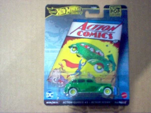 Hot Wheels 2024 Premium Pop Culture Action Comics #1 Action Sedan Superman - Picture 1 of 3