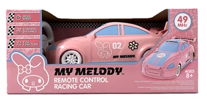 Coche de carreras Hello Kitty Sanrio My Melody rosa y azul con control remoto de alta velocidad - Imagen 1 de 4