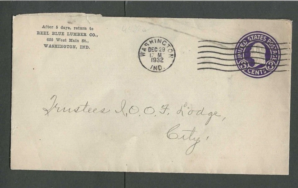 1932 Washington In Reel Blue Lumber Co - Image 1 of 1