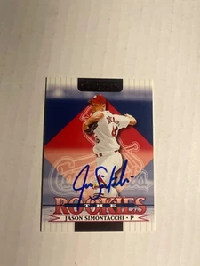 St Louis Cardinals JASON SIMONTACCHI Signed Card - Picture 1 of 1