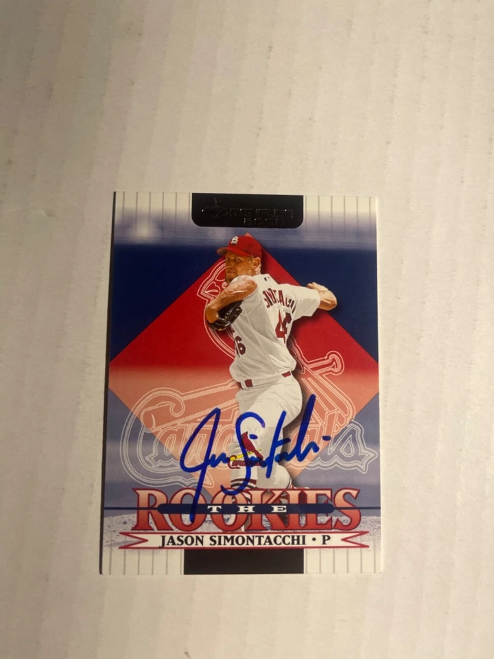 St Louis Cardinals JASON SIMONTACCHI Signed Card - Image 1 of 1