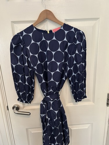 Abito Kate Spade in raso a pois taglia 10