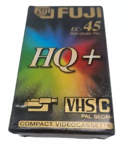 ⚡Fuji HQ+ VHS-C EC-45 PAL SECAM Compact Video Cassette Kassette NEU OVP⚡ - Bild 1 von 4
