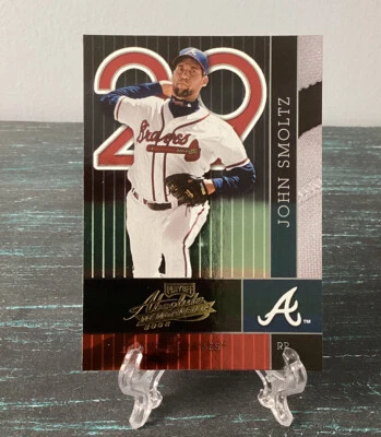 John Smoltz 2002 Playoff Absolute Memorabilia #14 Salón de la Fama de los Atlanta Braves. Foto 1 de 2