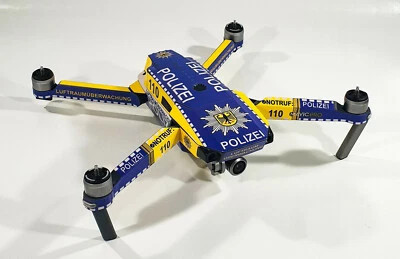 DJI MAVIC PRO/PLATINUM - SKIN - DESIGN POLIZEI * - 3-5 Batterien / Drohne / Foil - Bild 1 von 4