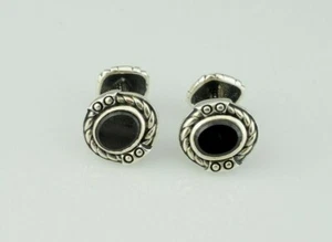 Scott Kay Artiste Collection Sterling Silver Black Onyx Cuff Links - Picture 1 of 6