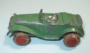vintage 1930s Slush Savoye #SA001 Roadster w/driver 3 1/2" Green original - Picture 1 of 11